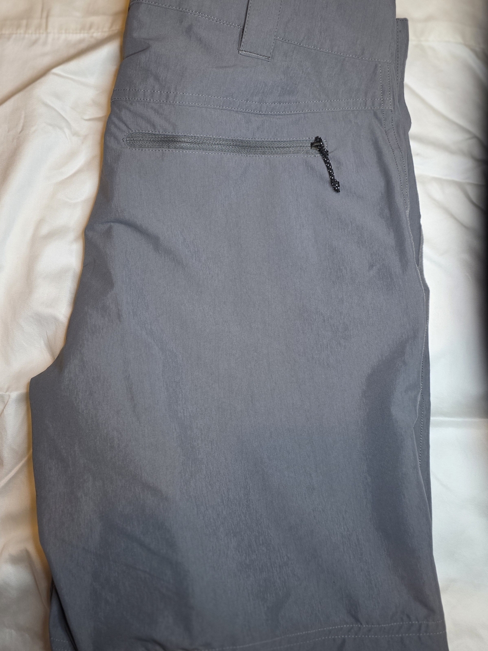 First Lite Gray Men's Hybrid Outdoor Shorts - Picture 4 of 8